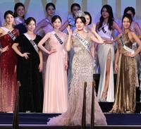 　ＭＩＳＳ　ＪＡＰＡＮに輝いた仲道真理子さん（撮影・佐々木彰尚）