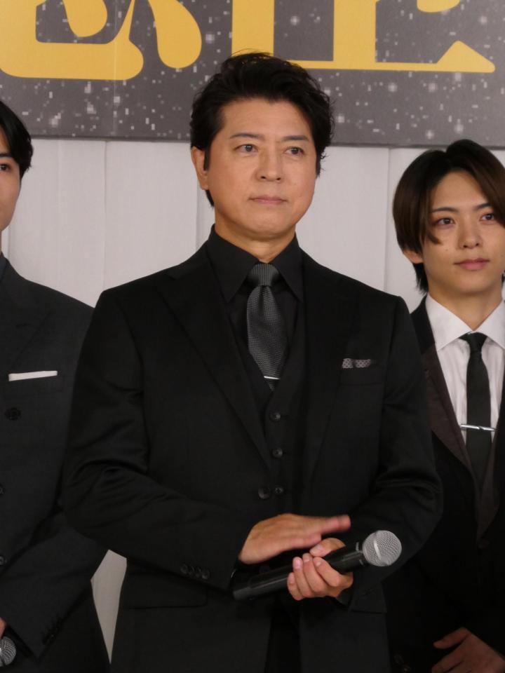 　製作発表に登壇した上川隆也