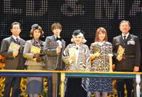 　「ハロルドとモード」の取材会に登場した（左から）前野朋哉、和久井映見、七五三掛龍也、黒柳徹子、森迫永依、松尾貴史