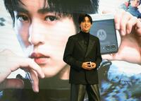 　アンバサダーとして登場したＳｎｏｗ　Ｍａｎの目黒蓮（撮影・西岡正）