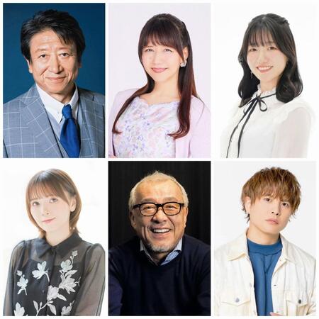 　「ボイスシネマ声優口演ライブ２０２５」に出演する（上段左から）井上和彦、井上喜久子、井上ほの花（下段左から）鬼頭明里、中尾隆聖、仲村宗悟　©「ボイスシネマ声優口演ライブ２０２５」実行委員会