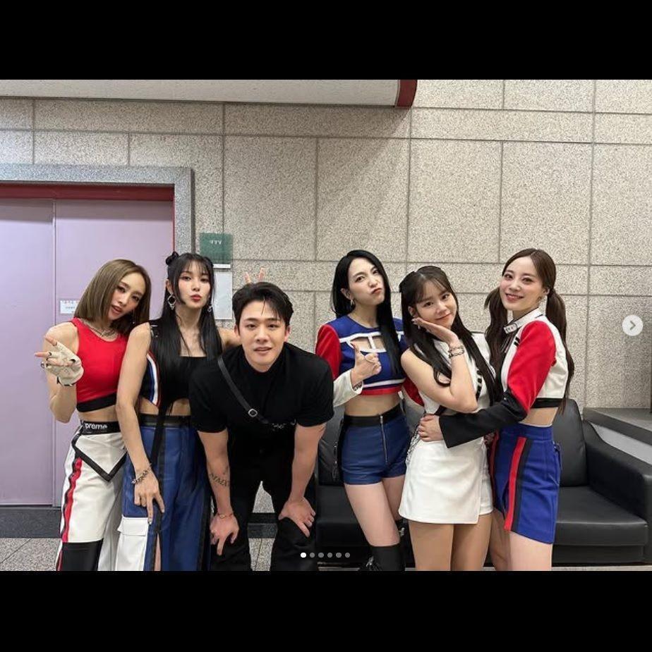 　チャ・ヒョンスンの公式インスタグラム＠５０２ｂｒｉｇｈｔより　ＫＡＲＡとチャ・ヒョンスン