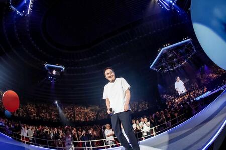 　ツアーファイナルを横浜アリーナで開催した小田和正（撮影・岩佐篤樹）