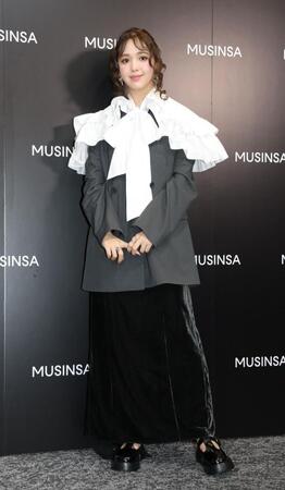 　オープニングイベントに登場した藤田ニコル（撮影・西岡正）