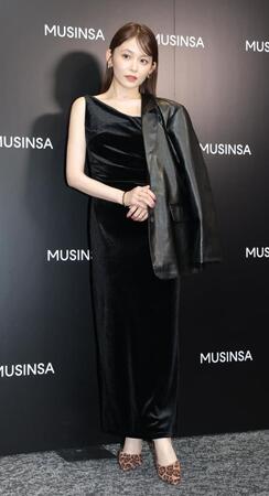 　ポップアップストアに登場した久間田琳加（撮影・西岡正）