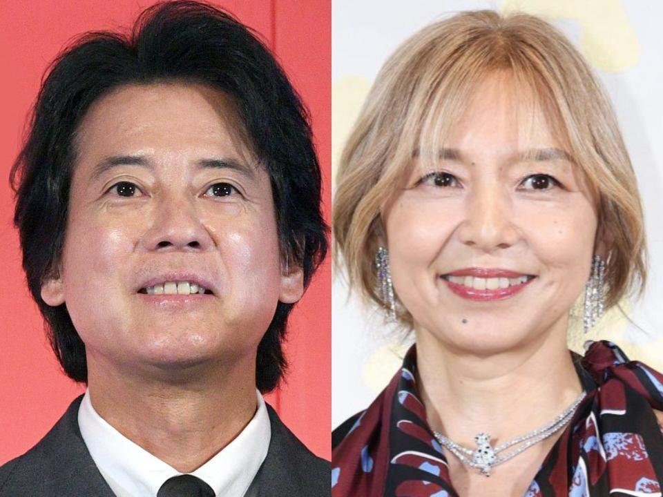 　唐沢寿明（左）と山口智子