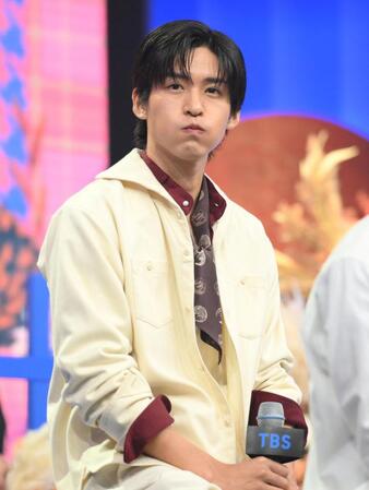 　「ＴＢＳ　ＤＲＡＭＡ　ＣＯＬＬＥＣＴＩＯＮ　２０２５　Ａｕｔｕｍｎ」に登場した目黒蓮（撮影・伊藤笙子）