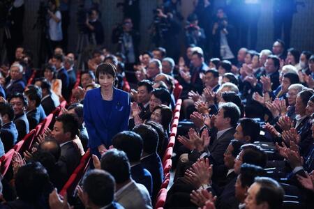 　自民党の新総裁に選出された高市早苗氏