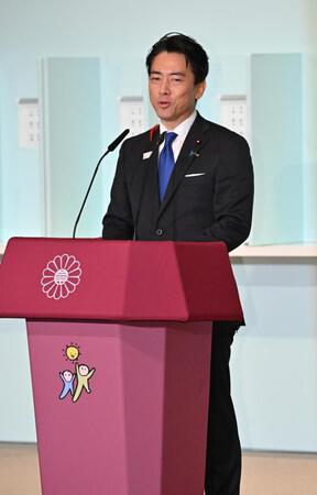 決選投票を前に演説する小泉進次郎氏（代表撮影）