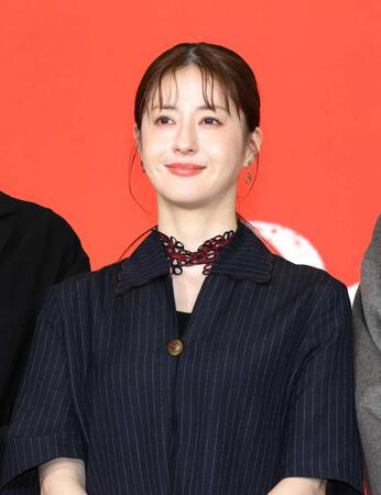 　２５年４月、ドラマ「Ｄｒ．アシュラ」会見で。松本若菜