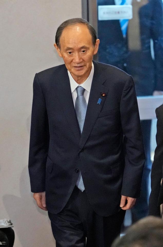 　自民党総裁選の投開票に臨む菅副総裁