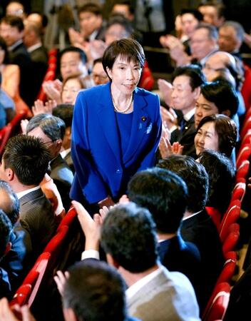 　自民党の新総裁に選出された高市早苗氏