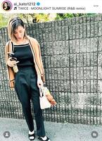 　お気に入りのカルティエのネックレスはこの時も。加藤あいのインスタグラム＠ａｉ＿ｋａｔｏ１２１２（９月１９日付）より