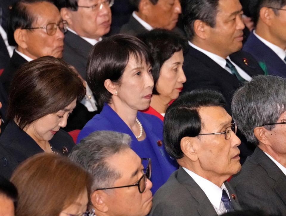 　自民党総裁選の投票に臨む高市早苗氏