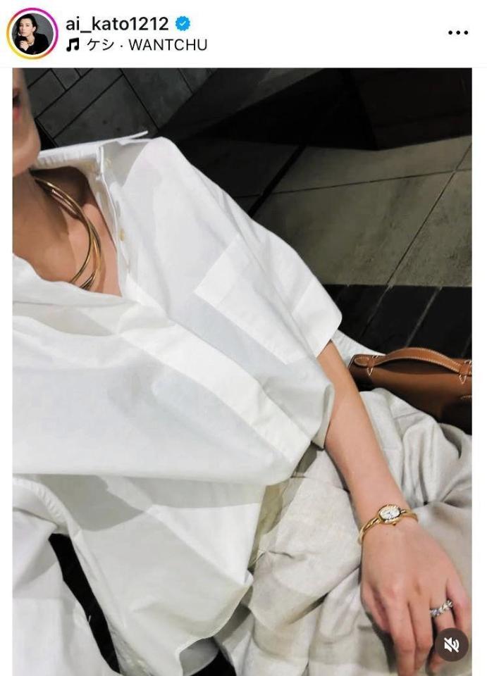 　加藤あいのインスタグラム＠ａｉ＿ｋａｔｏ１２１２（９月３０日付）より