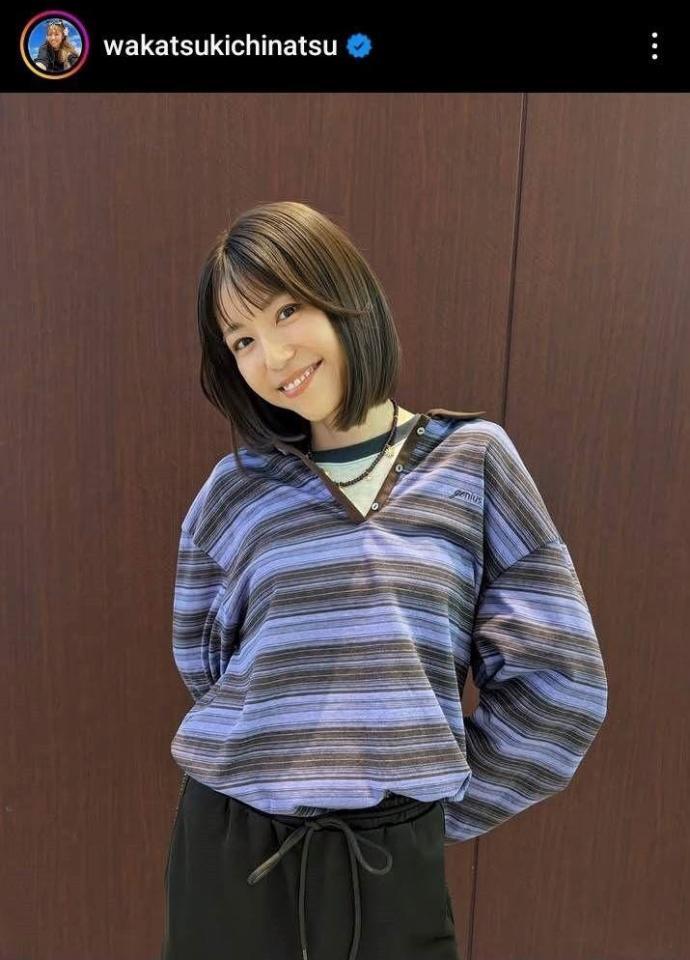 　若槻千夏インスタグラム（＠ｗａｋａｔｓｕｋｉｃｈｉｎａｔｓｕ）より。