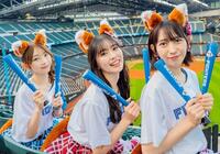 　ＭＶを撮影した超ときめき♡宣伝部の（左から）辻野かなみ、坂井仁香、小泉遥香