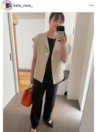 加藤ローサのインスタグラム＠ｋａｔｏ＿ｒｏｓａ＿より