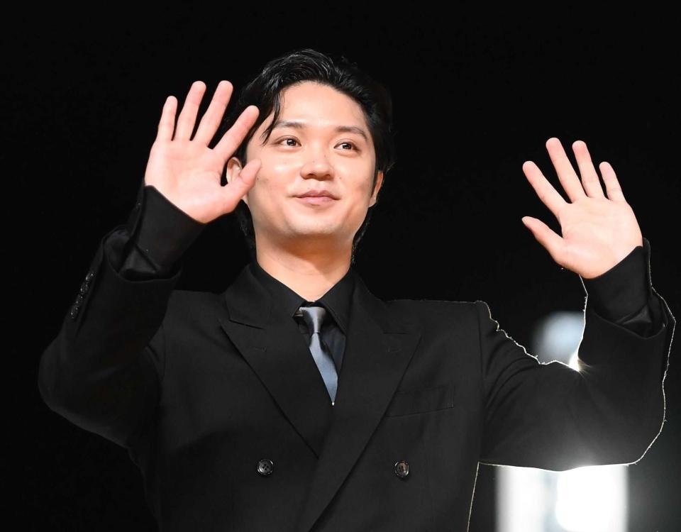 　トークショーを行った磯村勇斗（撮影・園田高夫）