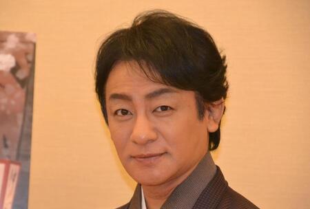 　吉例顔見世大歌舞伎「曽我綉俠御所染　御所五郎蔵」の取材会に登場した片岡愛之助