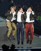 　アリーナツアーで観客を魅了したＮＥＷＳ（左から）小山慶一郎、加藤シゲアキ、増田貴久（撮影・伊藤笙子）　