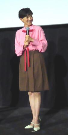 　舞台あいさつに登壇した菊川怜