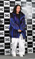 　スポーツアパレルブランド「ＤＩＧ」のローンチ記者会見に登場した沢尻エリカ（撮影・伊藤笙子）