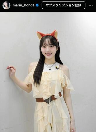 　本田真凜のインスタグラム＠ｍａｒｉｎ＿ｈｏｎｄａから