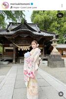 　森咲智美のインスタグラム（＠ｍｏｒｉｓａｋｉｔｏｍｏｍｉ）から