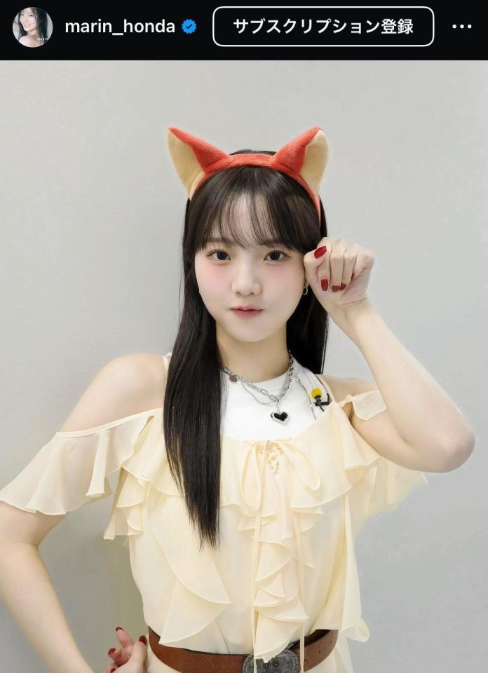　本田真凜のインスタグラム＠ｍａｒｉｎ＿ｈｏｎｄａから