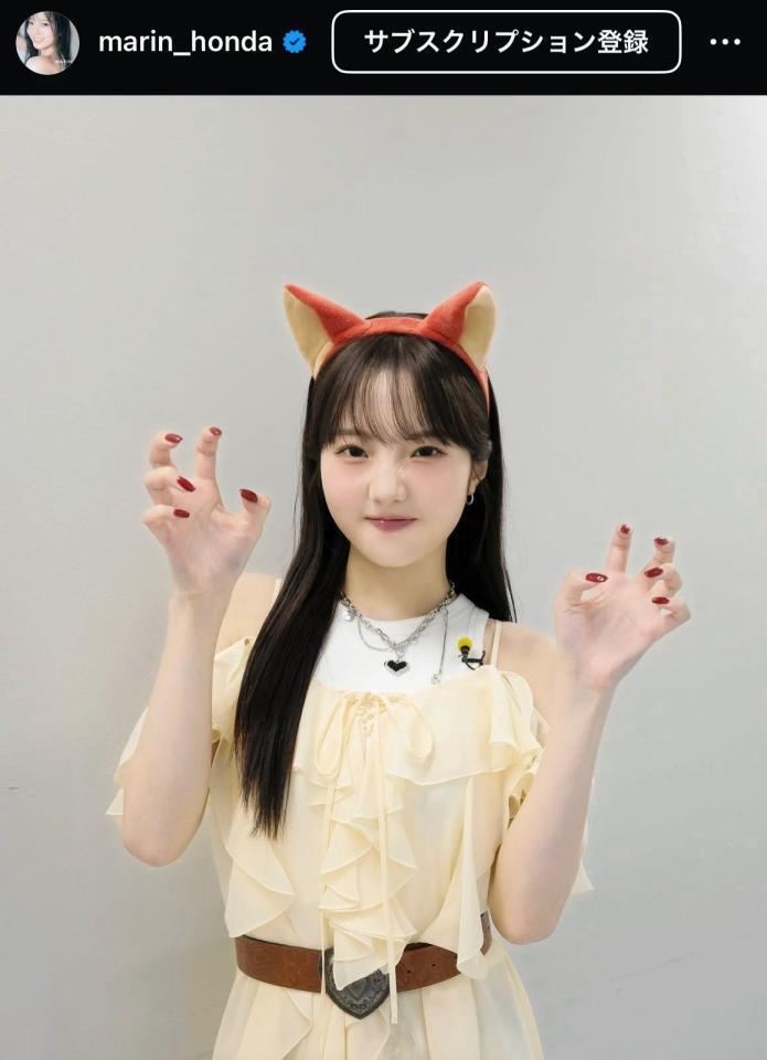 　本田真凜のインスタグラム＠ｍａｒｉｎ＿ｈｏｎｄａから