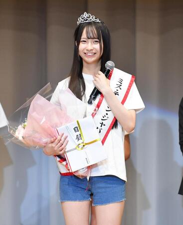 　グランプリに輝いた上野真子さん（撮影・開出牧）