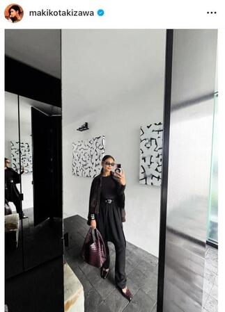 滝沢眞規子のインスタグラム＠ｍａｋｉｋｏｔａｋｉｚａｗａより 