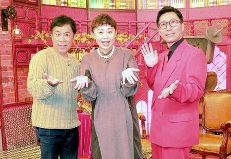 　収録に参加した（左から）岡村隆史、なるみ、すっちー