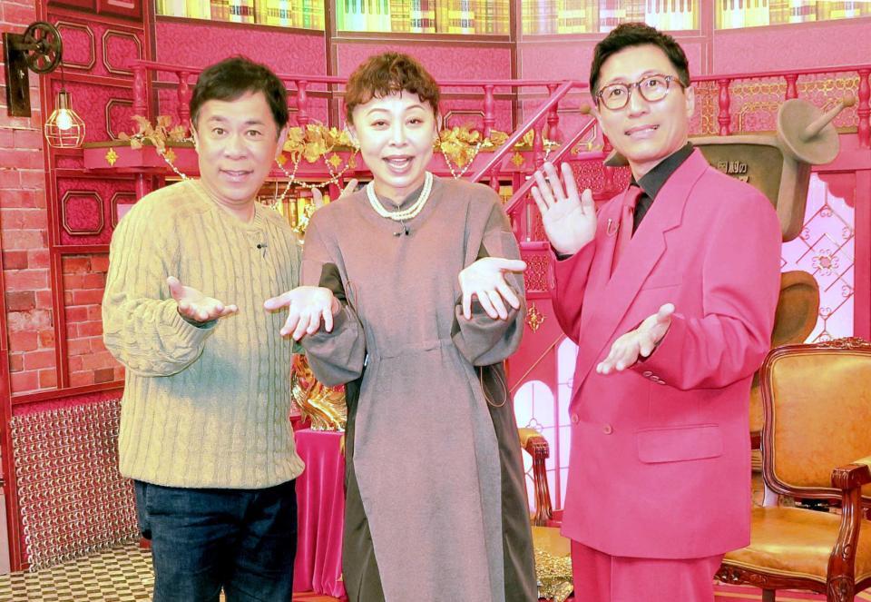 　収録に参加した（左から）岡村隆史、なるみ、すっちー