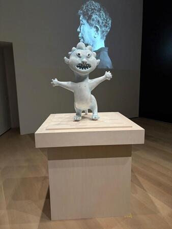 　浜田雅功の原画をもとに立体作品となった「ライオン」