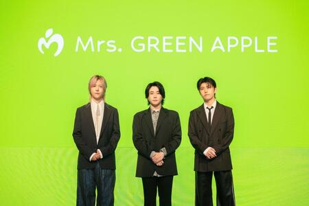 　重大発表をした（左から）藤澤涼架、大森元貴、若井滉斗