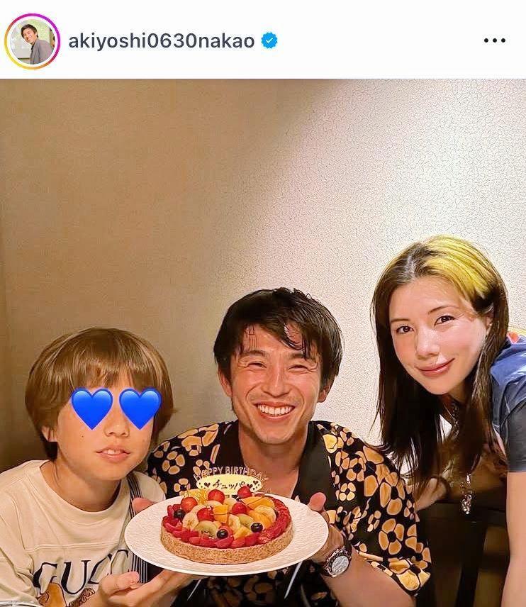 　中尾明慶のインスタグラム＠ａｋｉｙｏｓｈｉ０６３０ｎａｋａｏ（２４年７月１日付）より