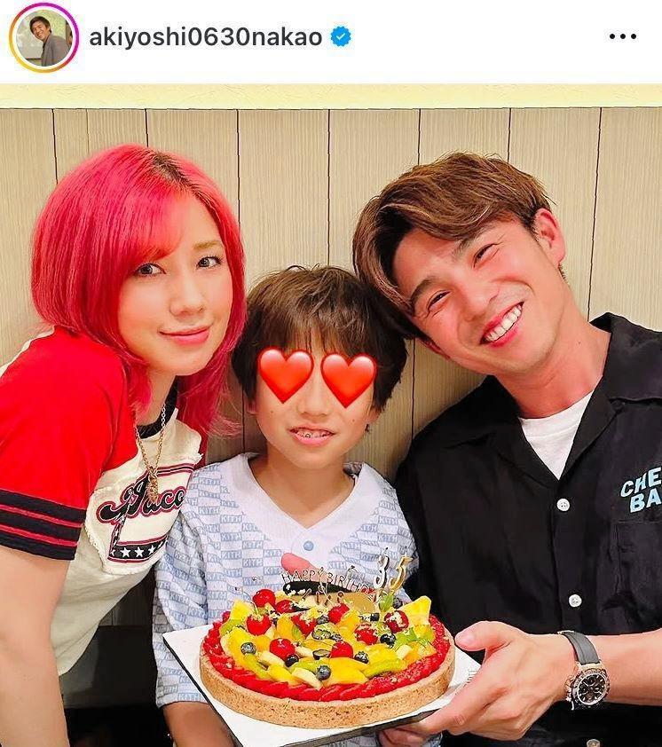 中尾明慶のインスタグラム＠ａｋｉｙｏｓｈｉ０６３０ｎａｋａｏ（２３年７月２日付）より