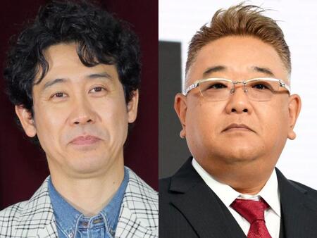 　大泉洋（左）とサンドウィッチマン・伊達みきお