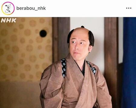　素顔はイケメン？なコウメ太夫。大河ドラマ「べらぼう～蔦重栄華乃夢噺～」のインスタグラム＠ｂｅｒａｂｏｕ＿ｎｈｋより。