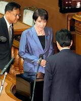 　衆院本会議の首相指名選挙で投票する自民党の高市早苗総裁