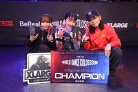 　（左から）ＲＩＲＩＡ、ＭＯＭＯＫＡ、ＫＯＮＯＫＡ＝ＫＴ　Ｚｅｐｐ　Ｙｏｋｏｈａｍａ