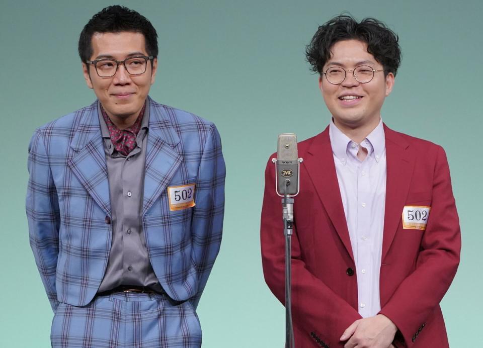 　ヤーレンズ・楢原真樹（左）と出井凖之介