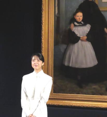 　「オルセー美術館所蔵　印象派－室内をめぐる物語」トークセッションに出席した上白石萌音