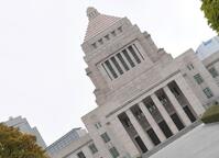 ダッチアングル手法の国会議事堂の写真