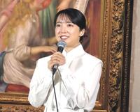 　「オルセー美術館所蔵　印象派－室内をめぐる物語」トークセッションに出席した上白石萌音