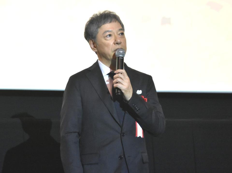 　大阪・中国映画週間開会式に参加した板尾創路＝大阪市内