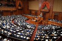 　高市首相の所信表明演説が行われた衆院本会議＝２４日