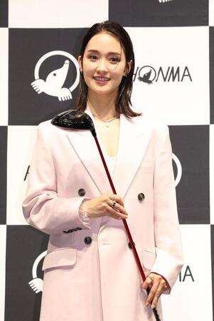 　アンバサダーに就任した剛力彩芽（撮影・佐々木彰尚）